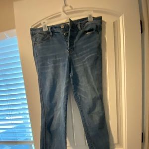 Free people button fly jean